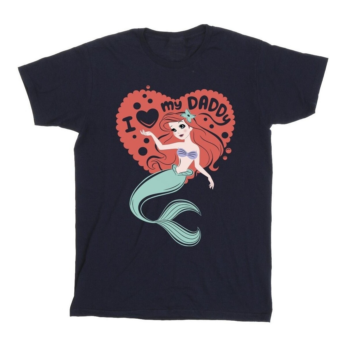 Vêtements Garçon T-shirts manches courtes Disney The Little Mermaid Love Daddy Bleu