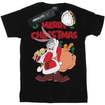 Vêtements Homme T-shirts manches longues Dessins Animés Santa Bugs Bunny Noir