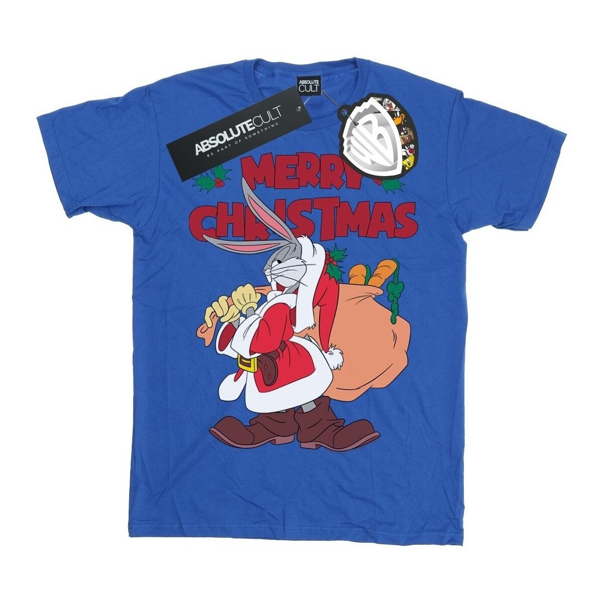 Vêtements Homme T-shirts manches longues Dessins Animés Santa Bugs Bunny Bleu