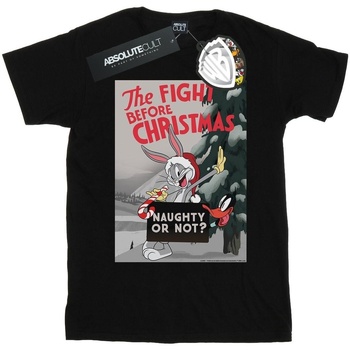 Vêtements Homme T-shirts manches longues Dessins Animés The Fight Before Christmas Noir