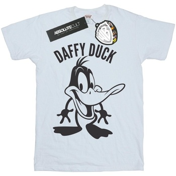 Vêtements Garçon T-shirts manches courtes Dessins Animés Daffy Duck Large Head Blanc