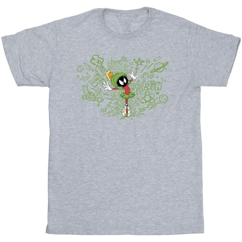 Vêtements Garçon T-shirts manches courtes Dessins Animés ACME Doodles Marvin Martian Gris