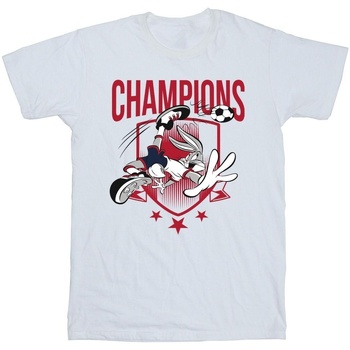 Vêtements Homme T-shirts manches longues Dessins Animés Bugs Bunny Champions Blanc