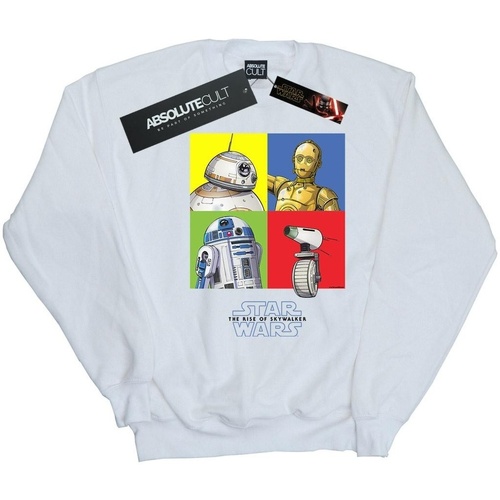 Vêtements Garçon Sweats Star Wars: The Rise Of Skywalker Droid Squares Blanc