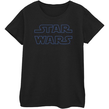 Vêtements Femme T-shirts manches longues Star Wars: The Rise Of Skywalker Logo Noir