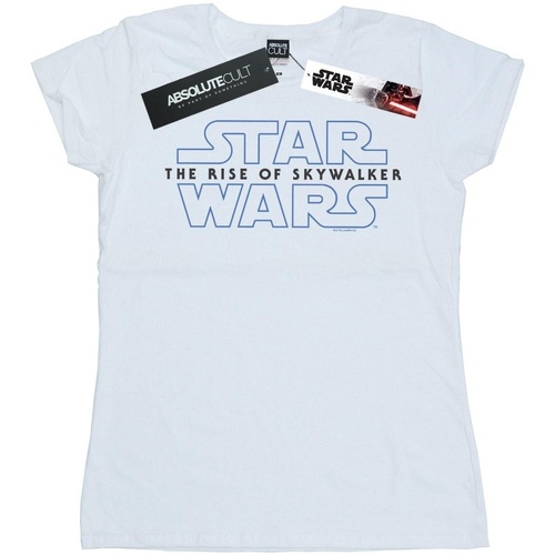 Vêtements Femme T-shirts manches longues Star Wars: The Rise Of Skywalker Logo Blanc