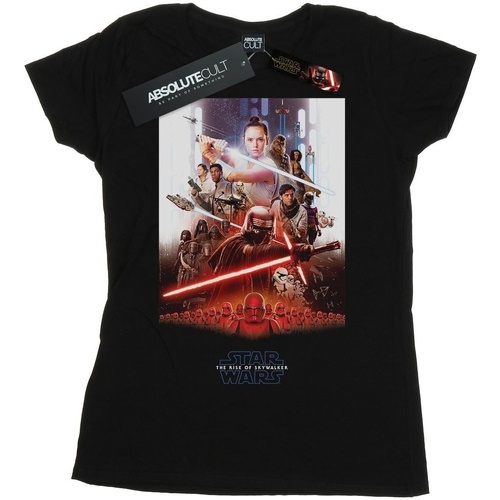 Vêtements Femme T-shirts manches longues Star Wars: The Rise Of Skywalker Poster Noir