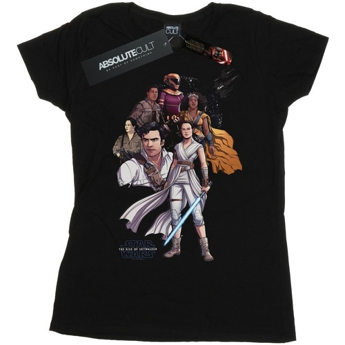 Vêtements Femme T-shirts manches longues Star Wars: The Rise Of Skywalker Star Wars The Rise Of Skywalker Resistance Illustration Noir