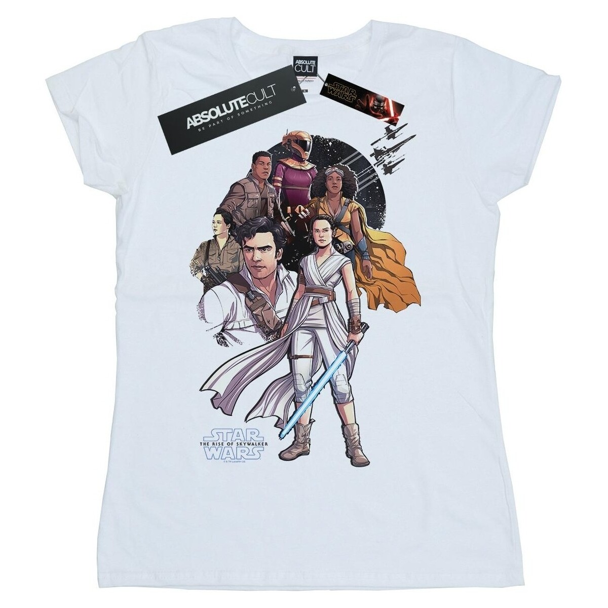 Vêtements Femme T-shirts manches longues Star Wars: The Rise Of Skywalker Resistance Illustration Blanc
