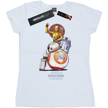 Vêtements Femme T-shirts manches longues Star Wars: The Rise Of Skywalker Star Wars The Rise Of Skywalker Droids Illustration Blanc