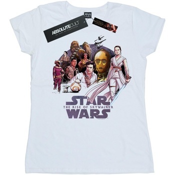 Vêtements Femme T-shirts manches longues Star Wars: The Rise Of Skywalker Autres types de lingerie Skywalker Resistance Rendered Group Blanc