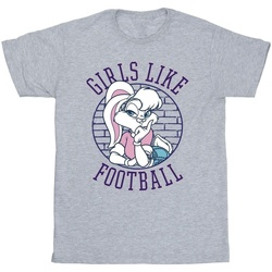 Vêtements Fille T-shirts manches longues Dessins Animés Lola Bunny Girls Like Football Gris