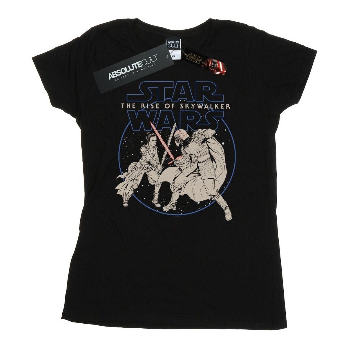 Vêtements Femme T-shirts manches longues Star Wars: The Rise Of Skywalker Rey And Kylo Combat Noir