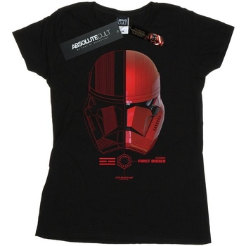 Vêtements Femme T-shirts manches longues Star Wars: The Rise Of Skywalker Sith Trooper Helmet Noir