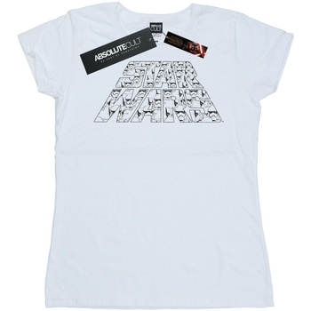 Vêtements Femme T-shirts manches longues Star Wars: The Rise Of Skywalker Star Wars The Rise Of Skywalker Trooper Filled Logo Blanc