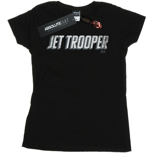 Vêtements Femme T-shirts manches longues Star Wars: The Rise Of Skywalker Jet Trooper Noir