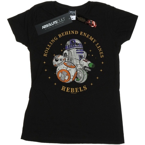 Vêtements Femme T-shirts manches longues Star Wars: The Rise Of Skywalker Star Wars The Rise Of Skywalker Rolling Behind Enemy Lines Noir
