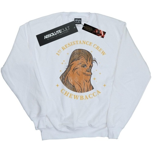 Vêtements Garçon Sweats Star Wars: The Rise Of Skywalker Chewbacca First Resistance Crew Blanc