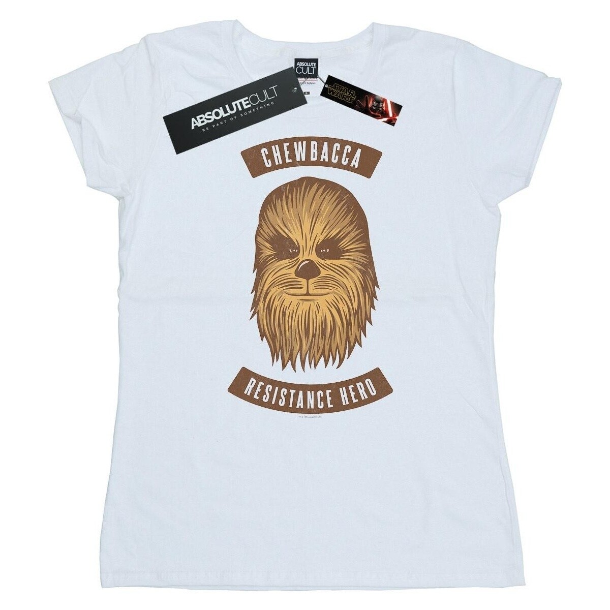 Vêtements Femme T-shirts manches longues Star Wars: The Rise Of Skywalker Chewbacca Resistance Hero Blanc