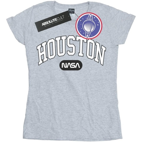 Vêtements Femme T-shirts Basic manches longues Nasa Houston Collegiate Gris