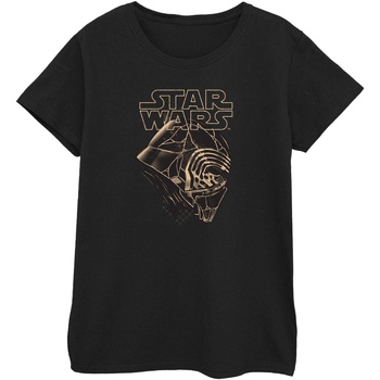 Vêtements Femme T-shirts manches longues Star Wars: The Rise Of Skywalker Star Wars The Rise Of Skywalker Kylo Ren Mask Noir