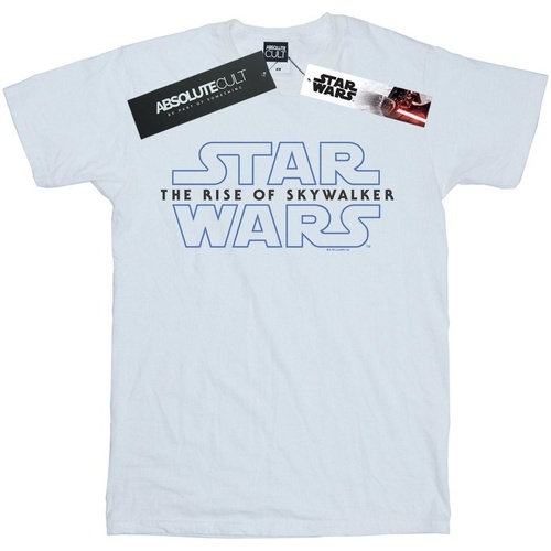 Vêtements Fille T-shirts manches longues Star Wars: The Rise Of Skywalker Logo Blanc