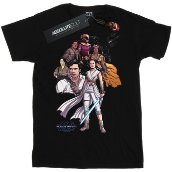 Vêtements Fille T-shirts manches longues Star Wars: The Rise Of Skywalker Resistance Illustration Noir
