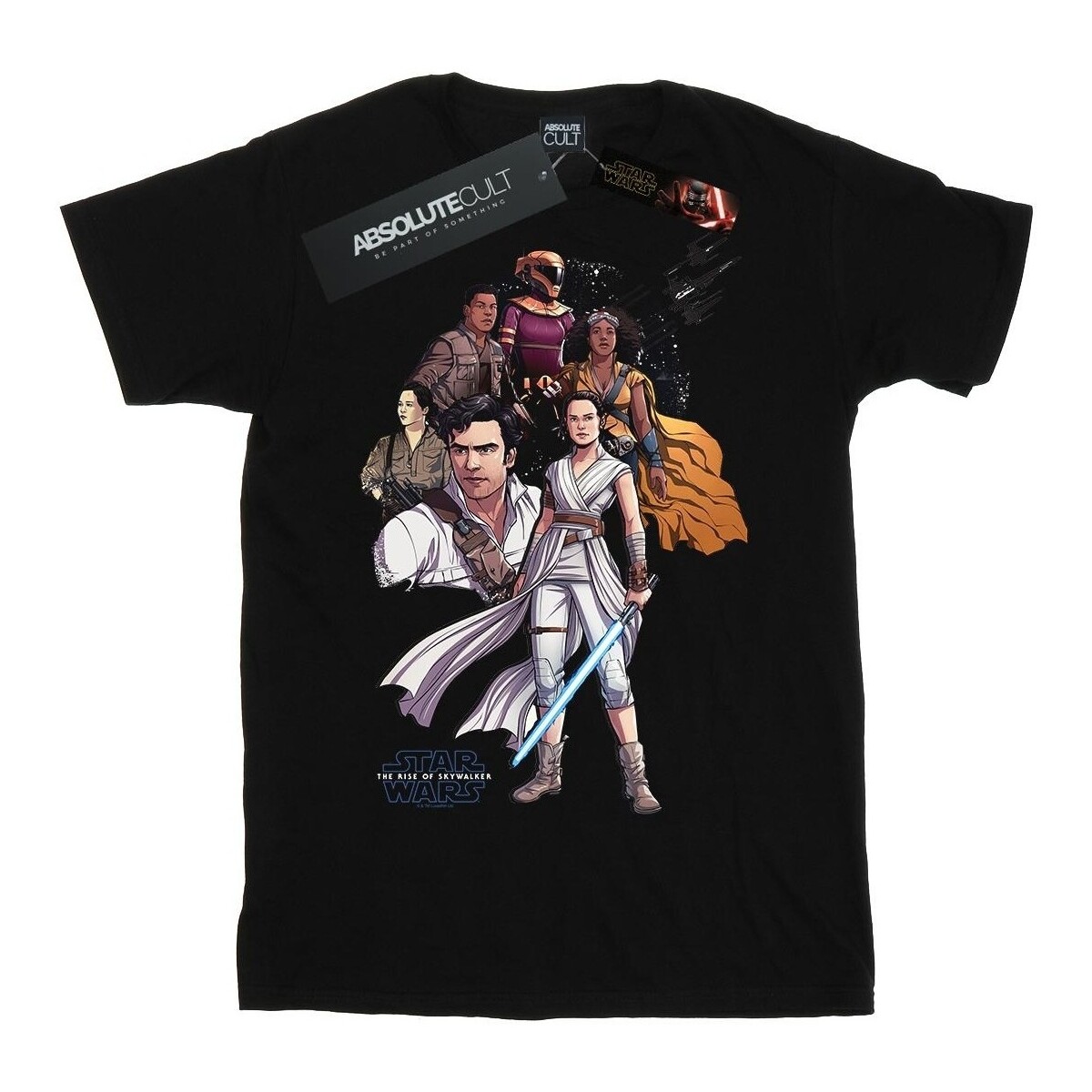 Vêtements Garçon T-shirts manches courtes Star Wars: The Rise Of Skywalker Resistance Illustration Noir