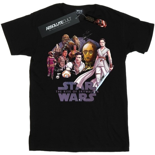 Vêtements Garçon T-shirts manches courtes Star Wars: The Rise Of Skywalker Star Wars The Rise Of Skywalker Resistance Rendered Group Noir