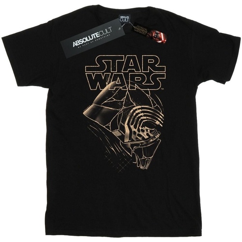 Vêtements Garçon T-shirts manches courtes Star Wars: The Rise Of Skywalker Star Wars The Rise Of Skywalker Kylo Ren Mask Noir