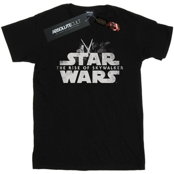Vêtements Garçon T-shirts manches courtes Star Wars: The Rise Of Skywalker Star Wars The Rise Of Skywalker Rey And Kylo Battle Noir