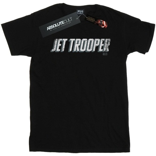 Vêtements Garçon T-shirts manches courtes Star Wars: The Rise Of Skywalker Jet Trooper Noir
