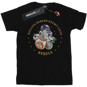 Vêtements Garçon T-shirts manches courtes Star Wars: The Rise Of Skywalker Rolling Behind Enemy Lines Noir