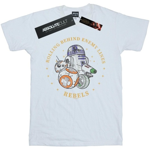 Vêtements Garçon T-shirts manches courtes Star Wars: The Rise Of Skywalker Star Wars The Rise Of Skywalker Rolling Behind Enemy Lines Blanc