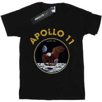 Vêtements Garçon Blanc In Extenso T-shirts imprimés Nasa Classic Apollo 11 Noir