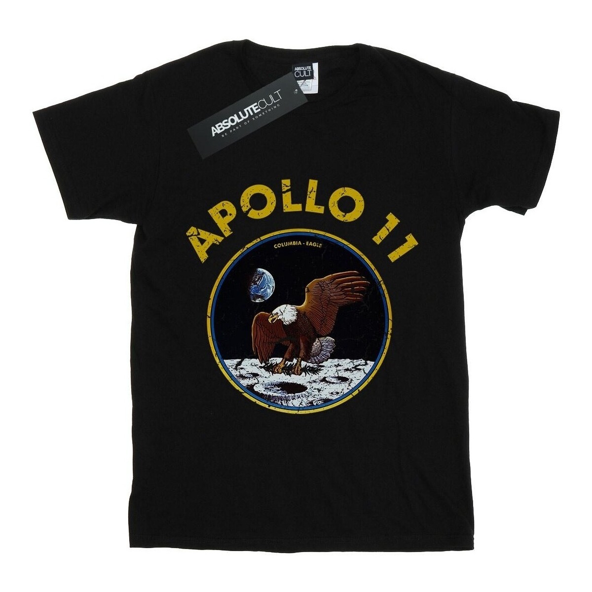 Vêtements Garçon T-shirts manches courtes Nasa Classic Apollo 11 Noir