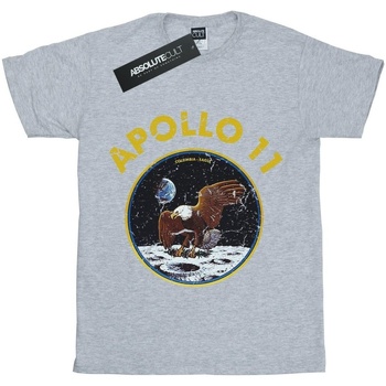 Vêtements Garçon Blanc In Extenso T-shirts imprimés Nasa Classic Apollo 11 Gris