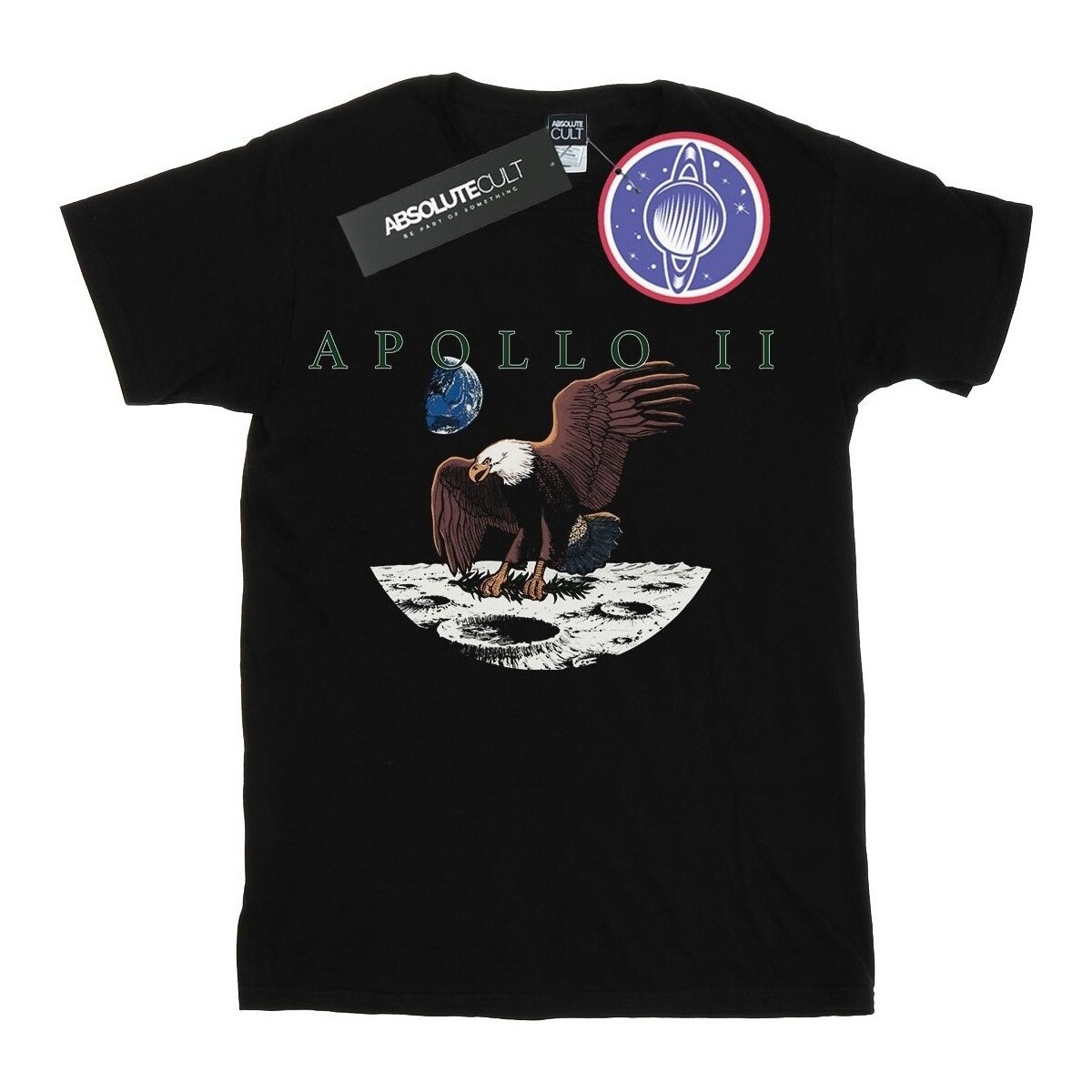Vêtements Garçon T-shirts manches courtes Nasa Apollo 11 Vintage Noir