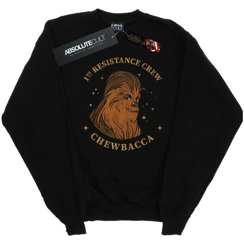 Vêtements Homme Sweats Star Wars: The Rise Of Skywalker Star Wars The Rise Of Skywalker Chewbacca First Resistance Crew Noir