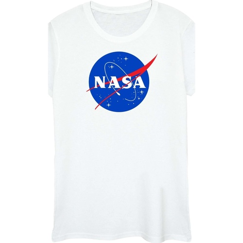 Vêtements Femme T-shirts manches longues Nasa Classic Insignia Logo Blanc