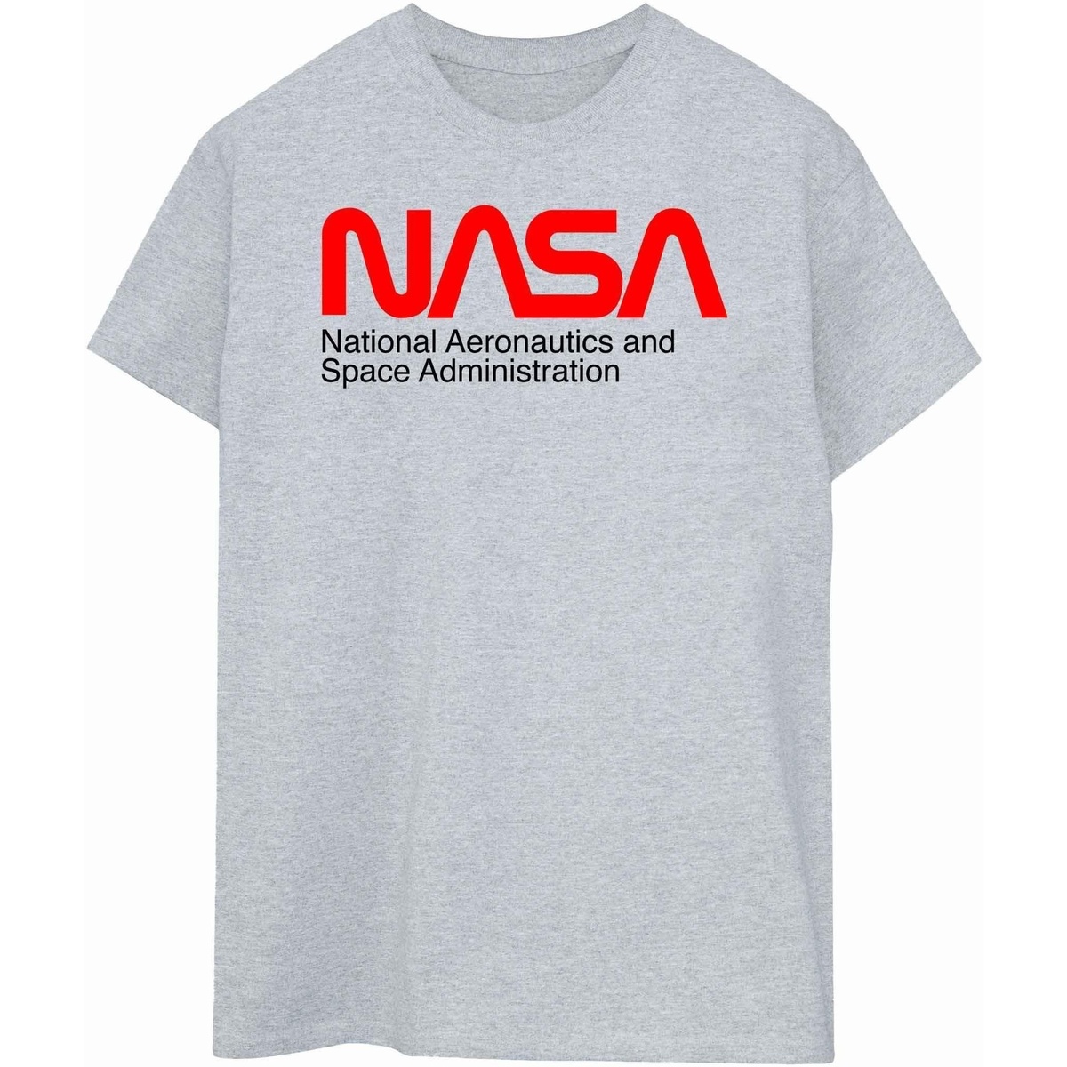 Vêtements Femme T-shirts manches longues Nasa Aeronautics And Space Gris