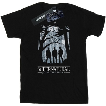 Vêtements Homme T-shirts manches longues Supernatural Group Outline Noir