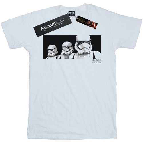 Vêtements Homme T-shirts manches longues Star Wars: The Rise Of Skywalker Star Wars The Rise Of Skywalker Troopers Band Blanc