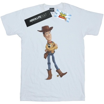 Vêtements Homme T-shirts manches longues Disney Toy Story 4 Sherrif Woody Blanc