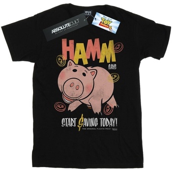 Vêtements Homme T-shirts manches longues Disney Toy Story 4 Hamm The Piggy Bank Noir