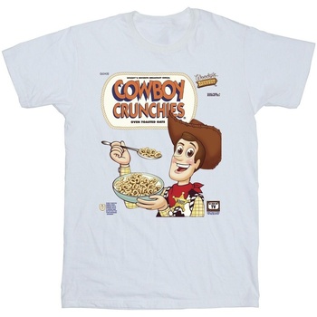 Vêtements Homme T-shirts manches longues Disney Toy Story Woody Cowboy Crunchies Blanc