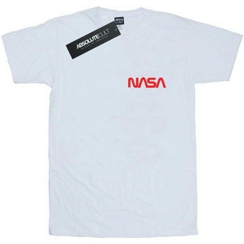 Vêtements Homme T-shirts manches longues Nasa Modern Logo Chest Blanc