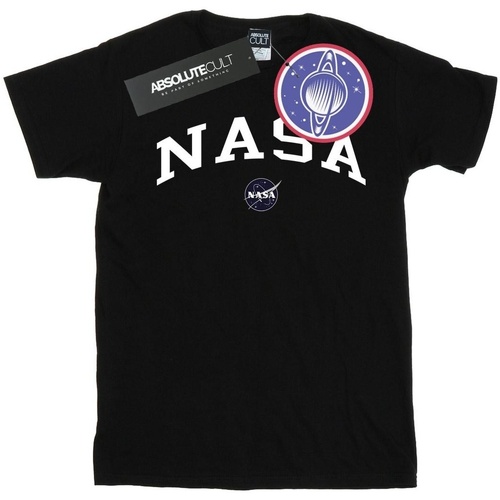 Vêtements Homme T-shirts manches longues Nasa Collegiate Logo Noir