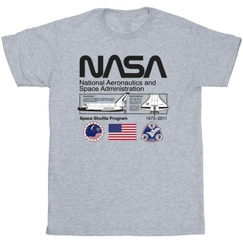 Vêtements Homme T-shirts Basic manches longues Nasa Space Admin Gris