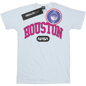 Vêtements Homme T-shirts manches longues Nasa Houston Collegiate Blanc
